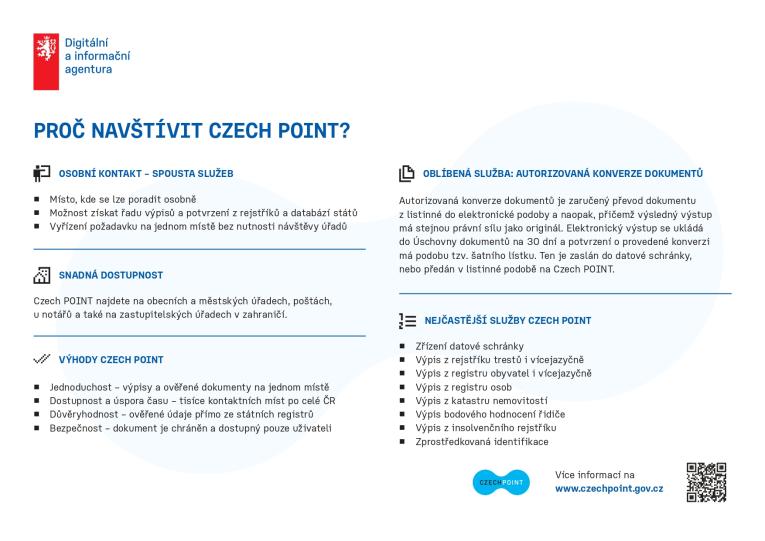 Proč navštívit Czech point?